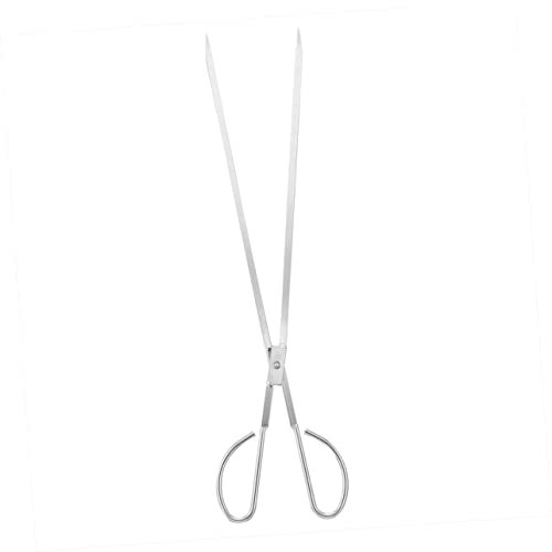 Ipetboom Pinza De Carbón De Acero Inoxidable para Barbacoa Pinza para Leña y Portátil para Uso Doméstico Adecuado para Fogatas y Asados 53 Cm