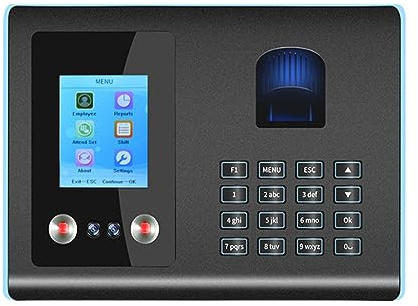 Impronta digitale biometrica Orologio di presenza Riconoscimento facciale Macchina for il check-in dei dipendenti Display LCD TFT USB