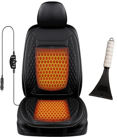 SEXIPLEXIX Super caldo 𝐫𝐢𝐬𝐜𝐚𝐥𝐝𝐚𝐦𝐞𝐧𝐭𝐨 𝐬𝐞𝐝𝐢𝐥𝐢 𝐚𝐮𝐭𝐨, Viene Fornito Con Una Pala Da Neve, Coprisedili Auto Universale Adatto a vari modelli di auto,Black-Single-seater