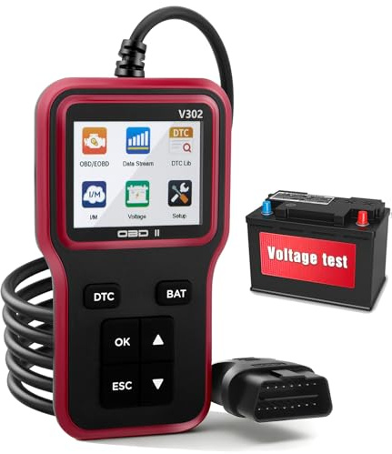 OBD2 Diagnosis Coche Scanner OBD, Herramienta de Diagnóstico, Máquina Dispositivo Multimarca, Lector de Código de Falla del Motor EOBD, para BMW, VW, Mercedes, Todos Los Vehículos OBDII Después 1996