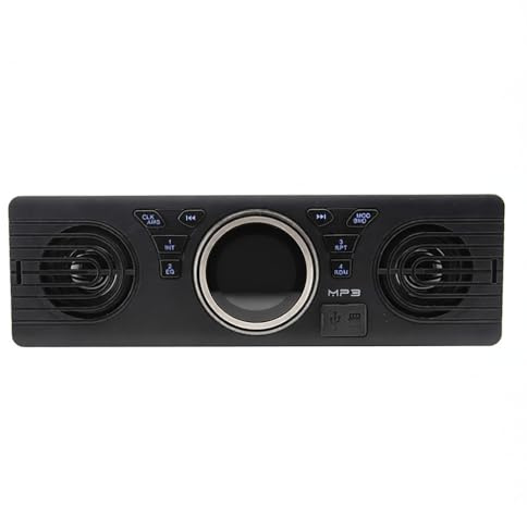 Autoradio da 12 V con lettore MP3 abilitato BT con doppio altoparlante, supporta scheda FM, TF, USB, AUX, ricarica mobile, vivavoce, chiamate