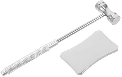 JOYOFREELY Juego de 2 Martillos de Joyero de Acero Mango Antideslizante, Mini Martillos para Estampar Joyas, Herramienta Portátil para Fabricación y Manualidades de Metal