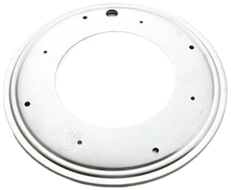 Kullager roterande platta 30 cm rund vridbar tallrik Lazy Susan kullager metall svängplatta bas för bordsstol-displaystativ (svart galvaniserad)
