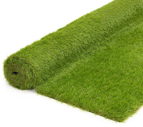 SPRINGOS Prato artificiale, 5 x 2 m, 30 mm, tappeto erboso da giardino, resistente ai raggi UV, con fori di drenaggio, erba sintetica per esterni, per balcone, terrazza, patio, animali domestici