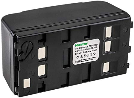 Kastar Ni-MH Battery 6.0V 4800mAh Replacement for Pan PV-BP18 PV-B18 PV-BP15 PV-BP17 HHR-V20A HHR-V40A, JVC BN-V11U BN-V20U BN-V22U BN-V25U, Son NP-33 NP-55H NP-77H NP-98H Camcorder Battery
