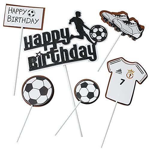 Fyfjur Birthday Topper Tarta, Topper Feliz Cumpleaños, Decoración para Tarta, Toppers Decoración Decoraciones Happy Birthday Cake, para Aniversario, Fiesta de Cumpleaños, Decoración del Hogar