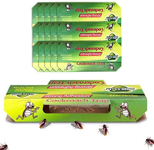 15 Pezzi Trappole per Scarafaggi e Blatte Atossico e Insapore Trappola per Eliminare Scarafaggi Blatte, Trappole Appiccicosa Anti Blatte per Cibo, Cucina, Soggiorno, Bagno, Camera da Letto, Ufficio