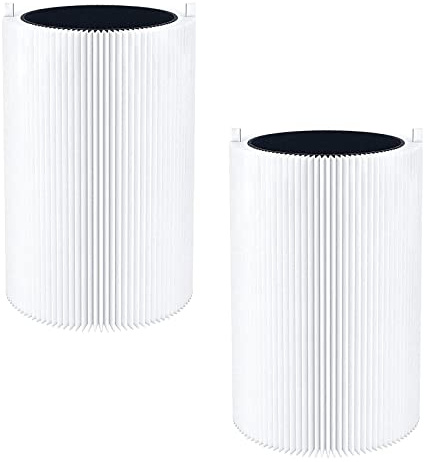 OxoxO 2Pack 411+ Replacement Filter,Foldable Particle HEPA and Carbon Replacement Filter Compatible with Blueair Blue Pure 411 411+ 411 Auto and MINI Air Cleaner Purifier
