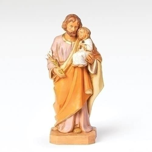 Fontanini by Roman Inc., Saint Joseph, 6.5 Collection, Nativity Figure and Accessories, Hand Sculpted and Painted
