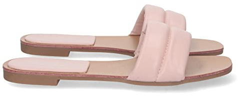 shoes&blues.es 73752 Sandalia Plana para Mujer, Comoda, Estilo Basico, para Uso Diario, con Pala Acolchada, y Talon Abierto Rosa Talla 39