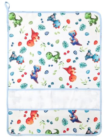 Bubabù Asciugamano GIAMPI da ricamo cm 37x47 - Asciugamano asilo - Made in Italy (DRAGHETTI)