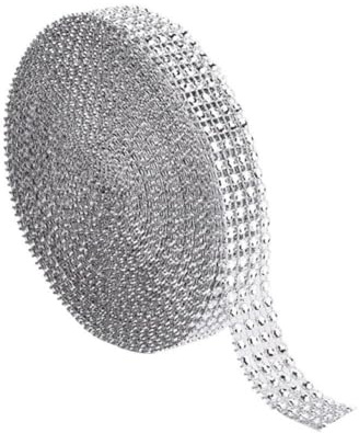 jojofuny Cm Langes Diamantband aus Kunststoff 2cm Breit Biegsam und Zuschneidbar für Kerzen und Windeltorten Dekoration