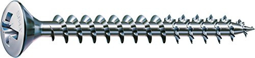 SPAX - Universalschraube, 3,0 x 16 mm, 1000 Stück, Linsensenkkopf, Kreuzschlitz Z, Vollgewinde, Galvanisch blank verzinkt A2J - 0241010300165