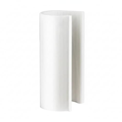 HD White Snap Clamp 1-1/4 Inch X 4 Inches Wide for 1-1/4 Inch PVC Pipe 10 Per Bag