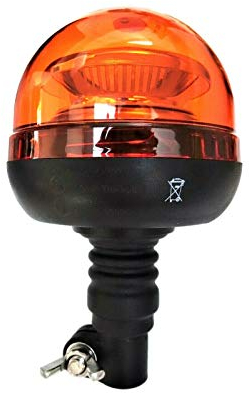 12 V/24 V 40 LED SMD luz giratoria flexible con 3 funciones lámpara de advertencia naranja