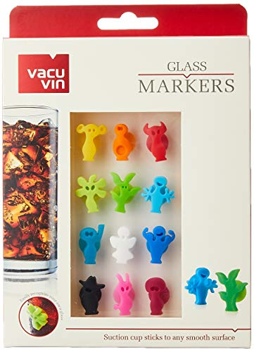 Vacuvin set 12 decora bicchieri