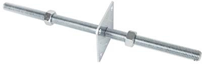 ADGO Säulenschuh mit Gewindestange M24 pfostenträger 80 mm Stabile und flexible Montage von Pfosten in verschiedenen Konstruktionen Einschlagbodenhülse Einstellbare Höhe und robuste Bauweise