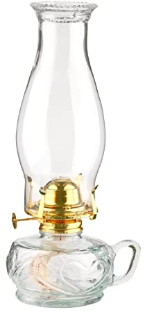 amanigo Kürbisform Öllampe for Innennutzung Dekor - 12-Zoll-Hurrikan-Lampe Vintage Stromausfall Notfallparaffin-Laterne