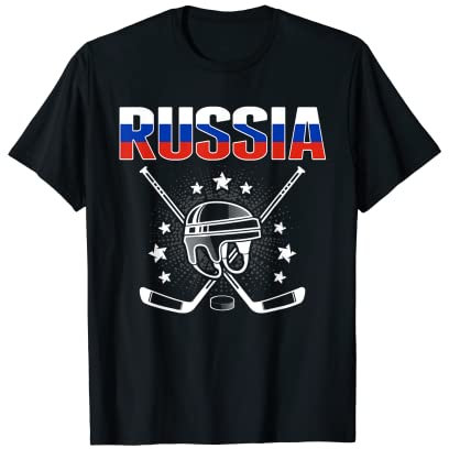 Russland Eishockey-Liebhaber Trikot – russische Hockey-Team-Fans T-Shirt