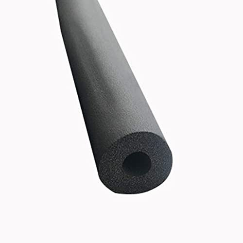 lhx Rubber plastic insulation pipe Air conditioning pipe Water pipe insulation cotton Waterproof flame retardant rubber plastic sponge pipe (Color : WTH9mm, Size : D19mm)