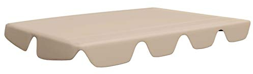 Ersatzdach für Hollywoodschaukel, XIAOGUANG Dach Für Hollywoodschaukel, Hollywoodschaukel Dachbezug, Bezug Für Hollywoodschaukel, Hollywoodschaukel Dach, Beige 188/168x110/145 cm