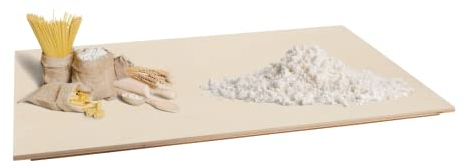 Spianatoia in Pioppo, Stendipasta Fresca, Pizza e Dolci, 100x50cm, Con Gradino Antiscivolo, Impastare e Stendere