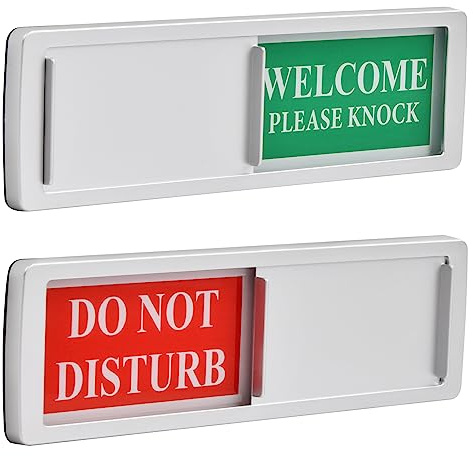 2 Stück BESETZT Schilder Privatsphäre Türschild Mit Schieber, Sichtschutzschild Freibesetzte Schiebeschilder Frei Besetzt Schiebeschild Do Not Disturb Schild, 18 * 5cm