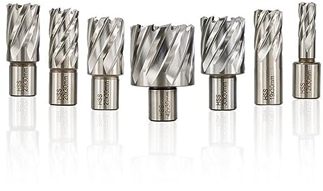 MKNAZ 1pc HSS Loch Cutter 6-60mm Weldon Schaft Loch SAH Hohl Bohrer HSS Kern Bohrer for Metall Bohren Werkzeuge (Color : 60x35mm)