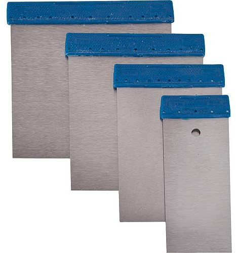 Kit spatules japonaises 4 pcs, inox, dos plastique