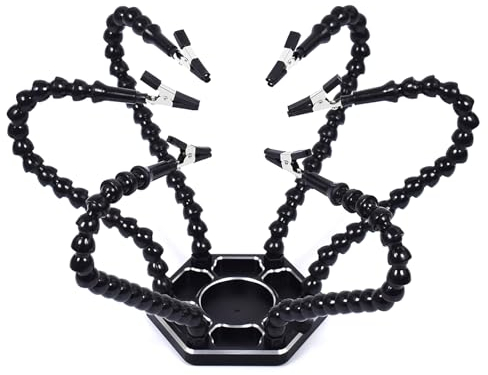 Helping Hands Lötwerkzeug Multifunktionale flexible Leiterplatten-Halterung Klemme Drittes Handwerkzeug zum Löten Schweißen Flexible Schwanenhals Arme Reinigung Digital Lötstation