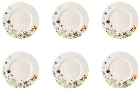 Rosenthal 6 platos llanos de 28 cm, bandera de Brillance Bone China Grand Air – 10530-405109-10028