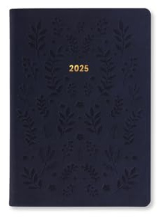 Letts of London Woodland Terminplaner 2025, A6, Wochenansicht, Marineblau