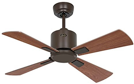 CasaFan Ventilateur de plafond 949011W Eco Neo III 92 cm avec Wi-Fi moteur bronze/pales réversibles noix et cerisier