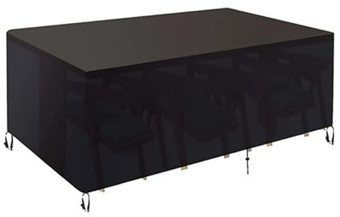 420D Waterproof Furniture Cover 210 * 110 * 70 - Patio Table Covers for All Weathers, Windproof, Snowproof - Outdoor Garden Furniture Cover
