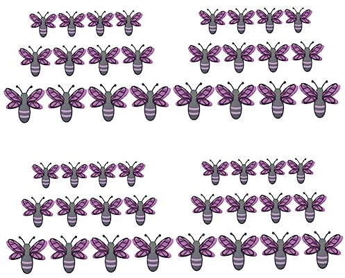 ABOOFAN 4 Sätze 3d-bienen-aufkleber 3d-bienenaufkleber Wanddekoration Honigbienen Bienenfest Sommerliche Heimdekoration Weihnachtsfensteraufkleber 8 Bezaubernd Gestaltet Perlenpapier