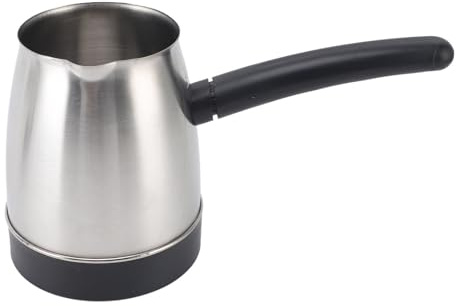 aqxreight Turca Eléctrica 500ml Acero Inoxidable con Desmontable y Base Antideslizante para Preparar Café Té y Leche Multiusos para Cocina Hogar