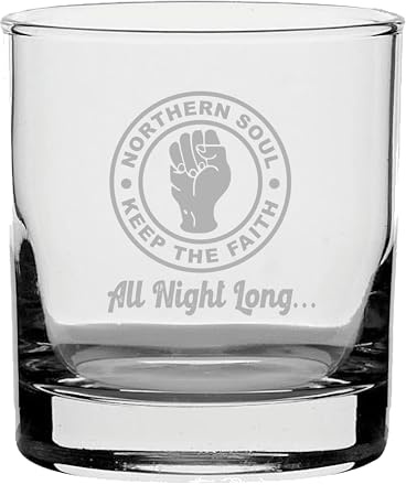 Northern Soul - Vaso de whisky grabado