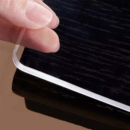 Pellicola da tavolo trasparente opaca 2 mm/3 mm, tovaglia impermeabile 200 x 100 cm, copertura protettiva su misura, protezione per tavolo resistente ed elegante, ideale per cene ed eventi