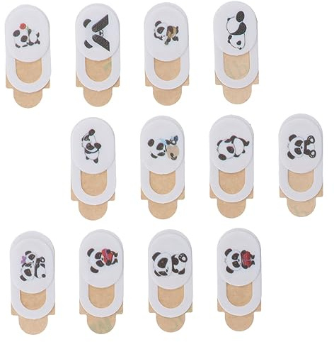 SHINEOFI Lot de 12 Cache Caméra pour Ordinateur Portable et Tablette, Couvercle de Confidentialité à Diapositive, en ABS, Style Unique