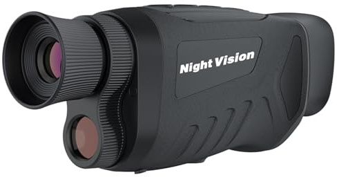 Mulcort Monoculaire de Vision Nocturne,40 MP 2,5K Télescope Infrarouge,984 Pieds Support de Distance de Vision Nocturne,Enregistrement Photo et Vidéo,Zoom Numérique 8X,pour Camping en Plein Air