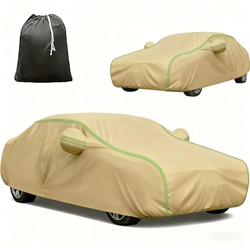 Autoabdeckung Wasserdicht für V-W Golf 4/6/7/8 Auto Abdeckplane Vollgarage Sonne Regen Staub Schutz PKW Abdeckplane Wetterfest Faltgarage für Limousine und Kombi