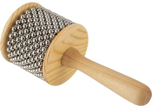 Cabasa práctica de 8,5 cm de diámetro | Mango de madera