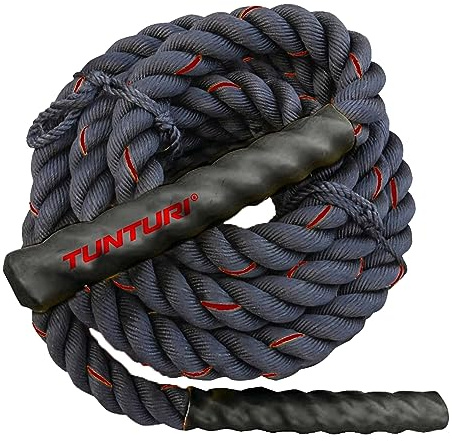 Tunturi Fitnessseil, Battle Rope, 9 Meter (7,5 kg), 12 Meter (9,8 kg), 15 Meter (12 kg), Functional Training Seil