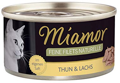 Miamor Feine Filets Naturell Thun & Lachs 24x80g
