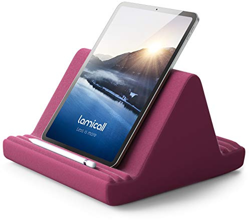 Lamicall Tablet Halter Kissen, Tablet Ständer - Kissenhalter Halterung Bett Sofa für New 2022 iPad Pro 9.7, 10.5, 12.9, iPad Air Mini 2 3 4, für Switch, Tab, iPhone, Bücher, Geschenk für Valentinstag