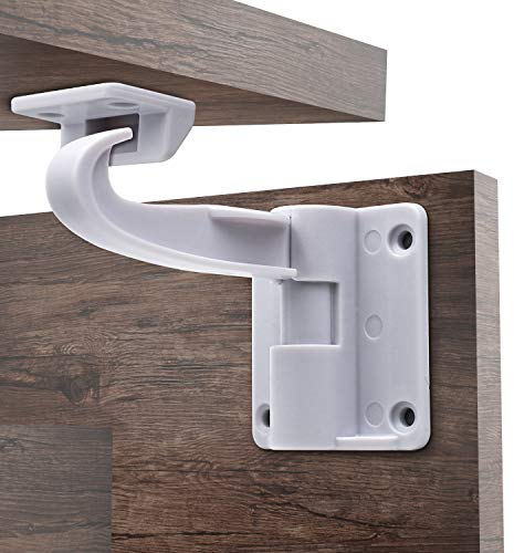 Child Safety Locks, No Drilling Needed, Jmbabe Baby Cupboard Locks for Drawers and Kitchen Cabinets, Strong Adhesive Easy Install Children Safety Cabinet Locks