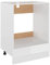 vidaXL Kitchen Cabinet Home Kitchen Equipment Indoor Furniture Appliance Storage Shelf Organiser Morden Cupboard High Gloss White Chipboard