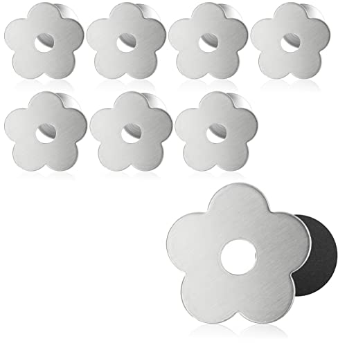 com-four® 8X Tischdeckenbeschwerer - Tischtuchgewichte aus Edelstahl - magnetische Tischtuchklammer - ca. 50g