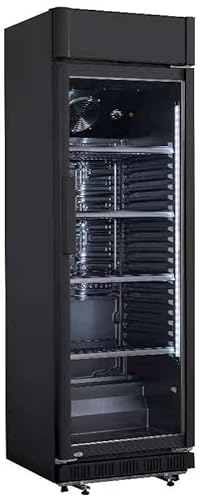 METRO Professional Frigorífico para bebidas, GSC2360CB, 62 x 64 x 193.5 cm, refrigeración por ventilación, 347 l, 180 W, cerradura con llave, negro