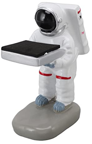 TOPINCN Man Watch Stand, Watch Display Stand Resin Cute Figure Model Modern Multifunctional Watch Holder Rack for Jewelry Necklace Bracelet (Astronaut S)